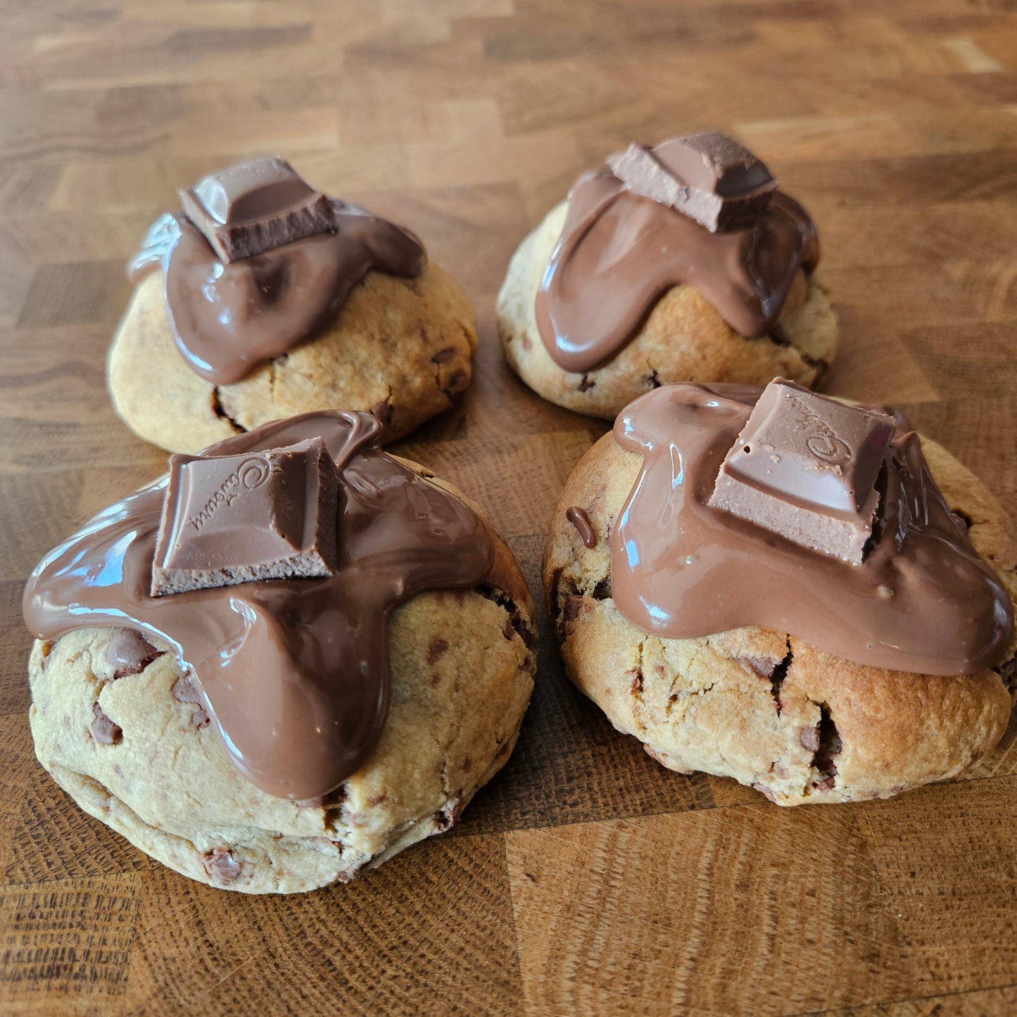 Creme Egg Stuffed Cookies