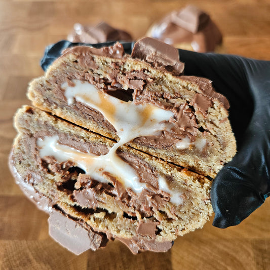 Creme Egg Stuffed Cookies